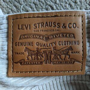 Levi's Corduroy beige pants high cut straight leg